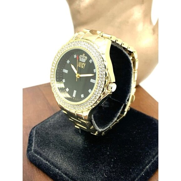 Juicy By Juicy Couture Women\'s Watch JC/5000 Quartz Black Gold Tone Steel 38mm main image 5